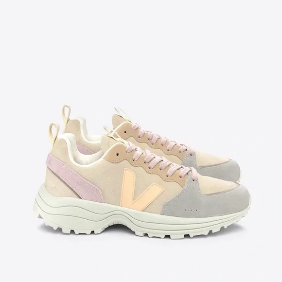 Veja Women's Sneakers in Cream and Pink - Picture 2 of 9